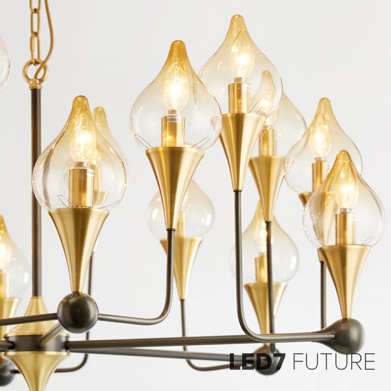 Loft Industry Modern - Water Lily Chandelier